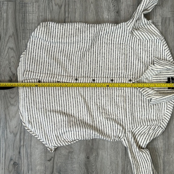 Madewell Women's Oversized Striped Button Down Shirt Sz XXS - Picture 6 of 7